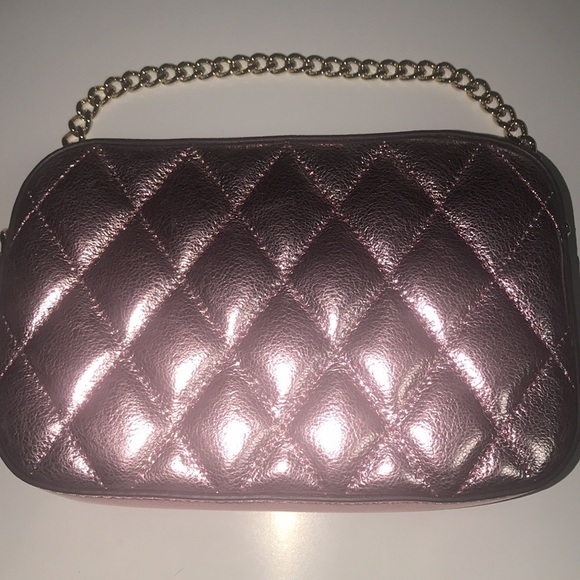 KATE SPADE ♠️ QUILTED METALLIC LEATHER CROSSBODY CARD CASE SET - Picture 9 of 15